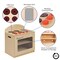 Emma and Oliver Children's Wooden Kitchen Set-Stove/Sink/Refrigerator for Commercial or Home Use